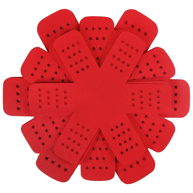 BYKITCHEN Pan Pot Protectors with Stars for Stacking, 12pcs & 3 Sizes | Felt Cookware Separator Dividers Protect Pans, Pots, Skillets and Dishes From Scratches and Chipping When Stacked or Stored