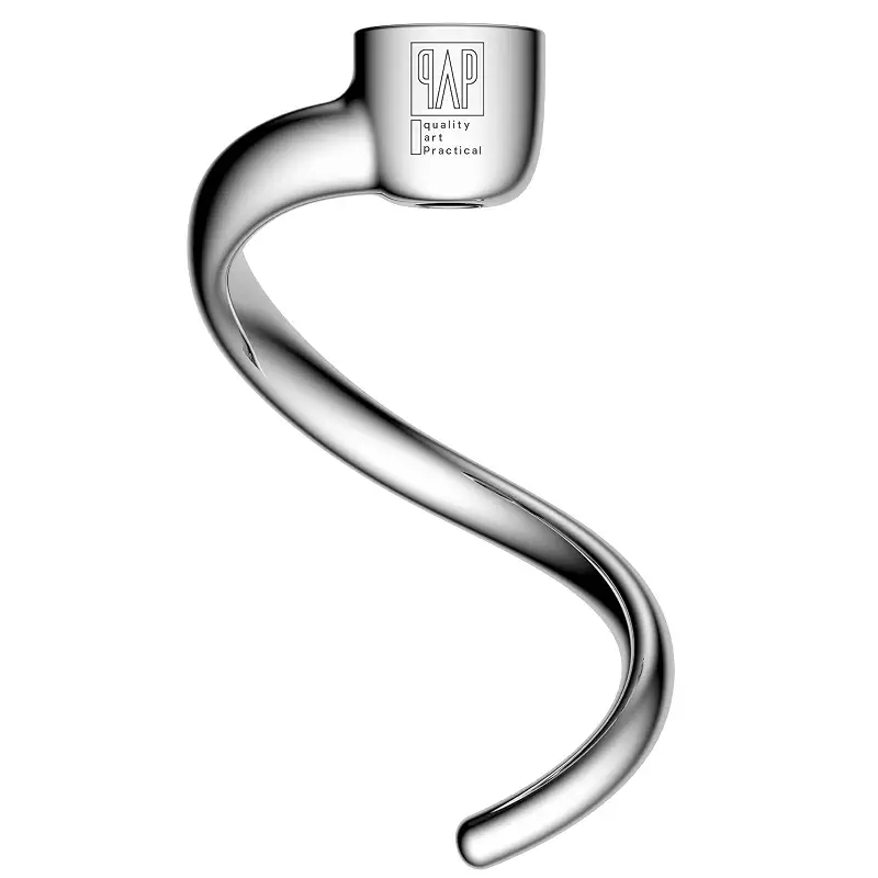 QAP Stainless Steel Spiral Dough Hook Fits KitchenAid 4.5 5QT Tilt Head | Fits K45SS KSM150 KN15 KSM90, for efficient bread pizza pasta kneading, easy clean and dishwasher safe