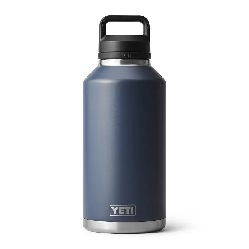 YETI Rambler 64 oz Bottle, Vacuum Insulated, Leakproof, Stainless Steel with Chug Cap, Navy