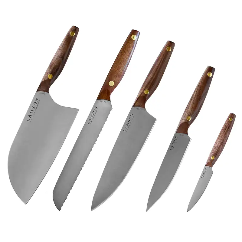 Lamson Vintage 5-Piece Deluxe Chef’s Set - Walnut Handle