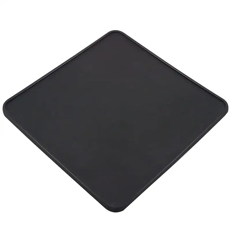 Coffee Tamper Mat for Portafilter - Silicone Tamping Pad -Espresso Machine Accessories (Black)