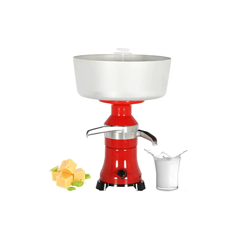 Milk Cream Centrifugal Separator Electric Cream Separator Stainless Steel 100L/H Goat Cow Milk Separator Turning Raw or Whole Milk into Cream and Skim Milk for 110V 100W