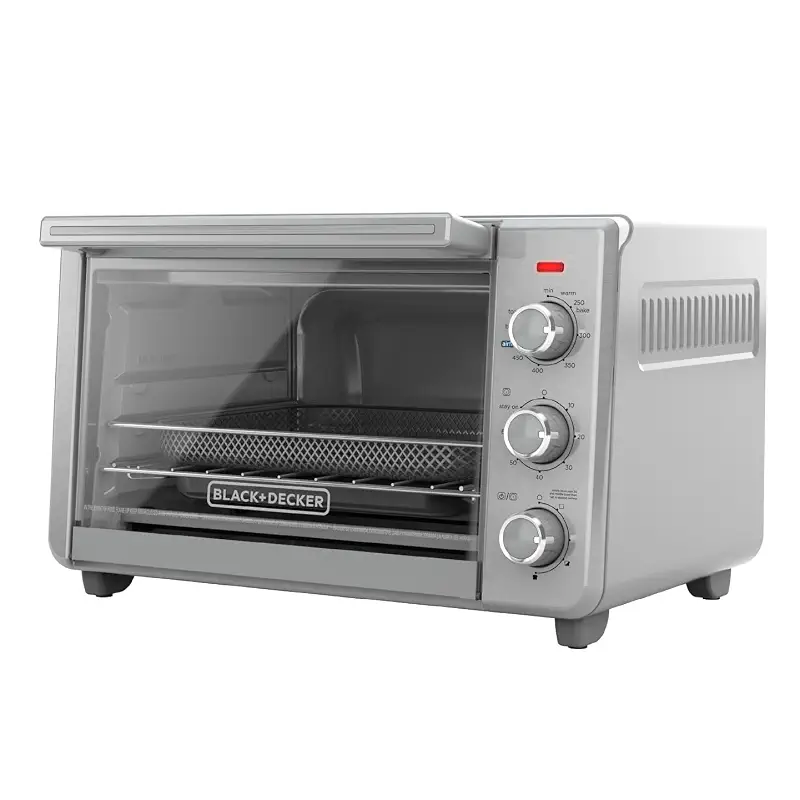 BLACK+DECKER 6-Slice Air Fry Toaster Oven, 5-in-1 Countertop Oven | Large toaster oven with air fry, EvenToast technology and room for six slices or a 12-inch pizza.