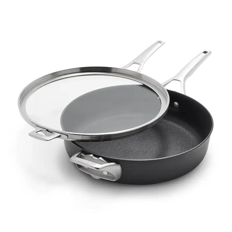Calphalon Premier Space-Saving Nonstick Cookware Set, 8-Piece, Stackable, Hard-Anodized Aluminum