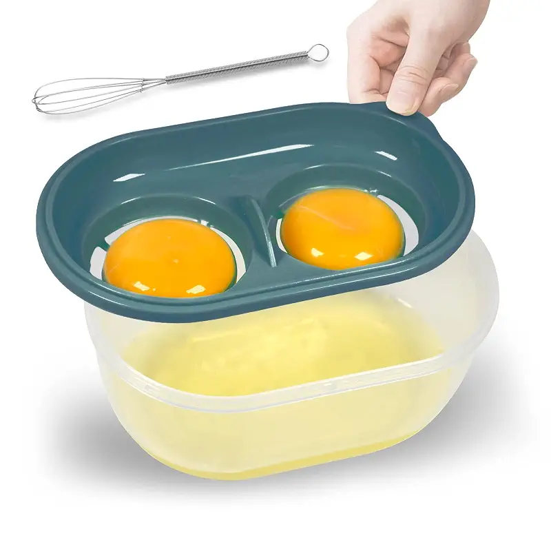 Egg White Separator with Egg Beater, Egg Separator for Raw Egg, Egg White Filter Storage Box Food Grade Level Kitchen Gadgets Egg Separator for Kitchen Cooking
