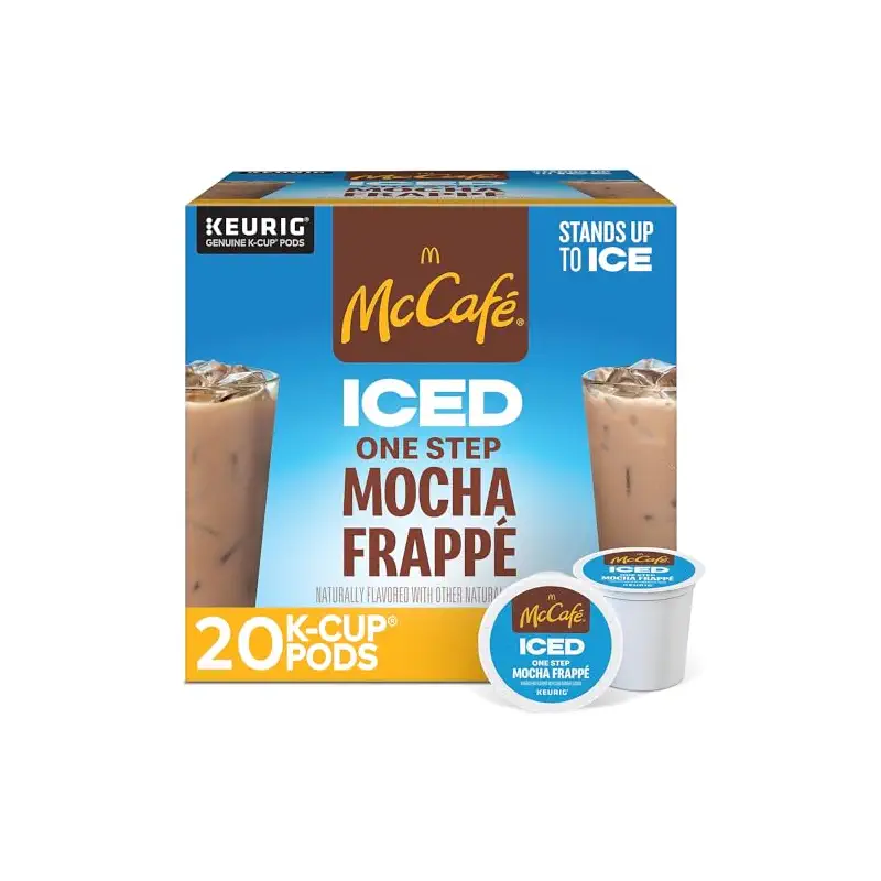 McCafe ICED One Step Mocha Frappe, Keurig Single Serve K-Cup Pods, 20 Count