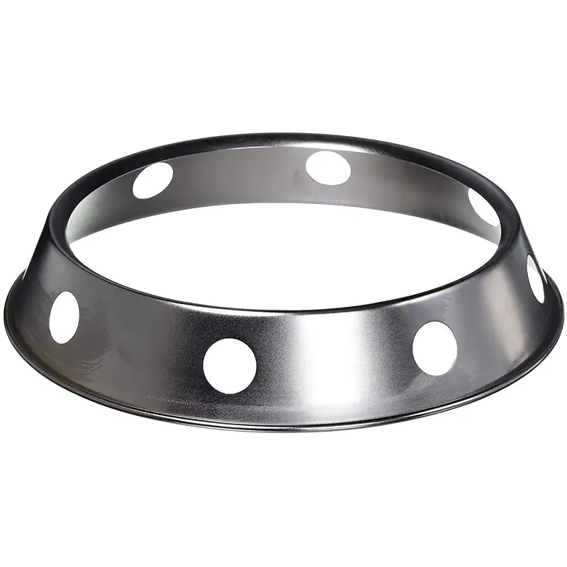 Universal Wok Support Rack Stand Wok Ring/Metallic Round Bottom Universal Size for Stove Fry Pans