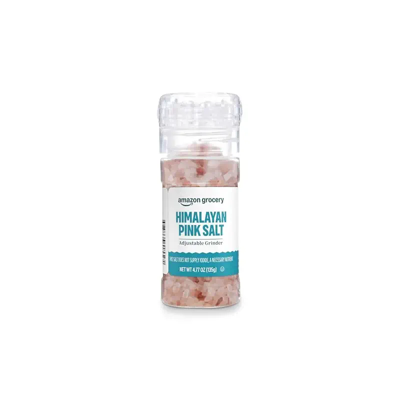Amazon Grocery, Himalayan Pink Salt Adjustable Grinder, 4.77 Oz