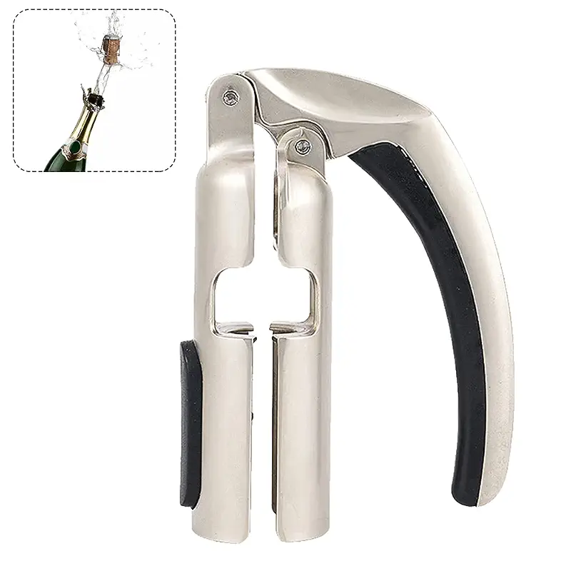 HAKUNA Champagne Bottle Opener - Zinc Alloy Sparkling Wine Cork Puller - Bar Jar Cork Puller - Champagne Corkscrew -Kitchen Sparkling Wine Bottle Opener - Best Gift Accessories