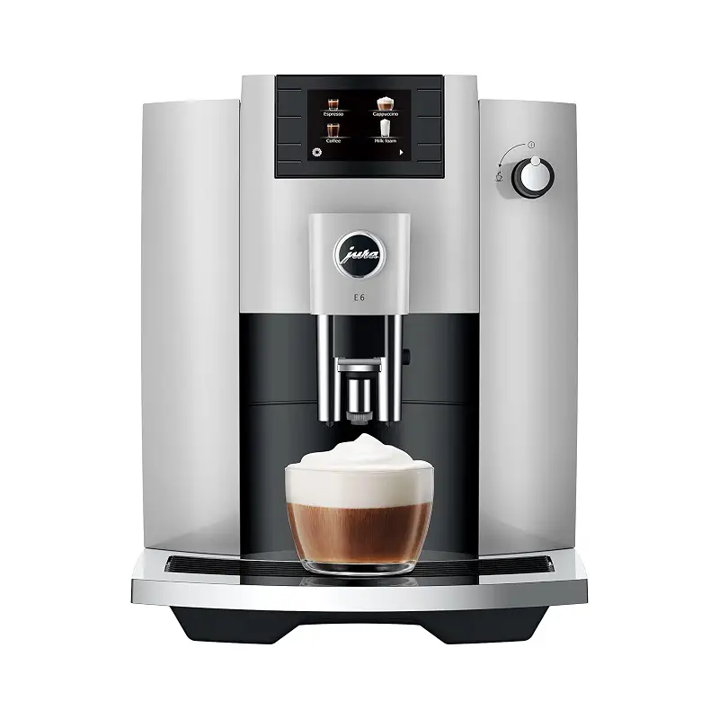 Jura E6 Platinum 15465 | Hot water on demand, A professional aroma grinder Comes in a finish