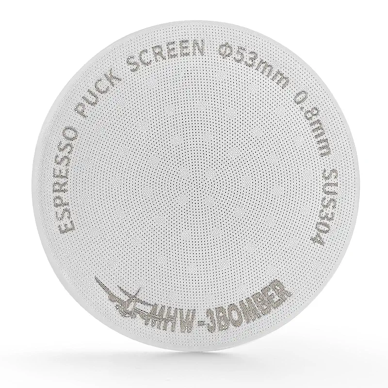 MHW-3BOMBER 54mm Puck Screen - 0.8mm Espresso Puck Screen - Metal Reusable Coffee Filter for Breville Sage 54mm Portafilter Basket - Double-layer Espresso Screen FG5591M-OS