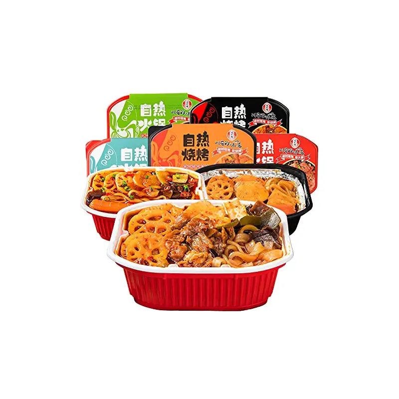 MXX Hot Pot *3 Boxes Self-Cooking Micro Self-Heating Instant Noodle Ramen Mini Pot (Classic Spicy 3Packs)
