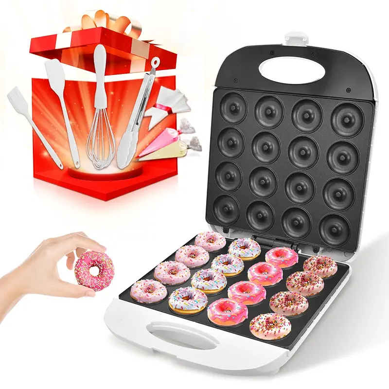 DSP Mini Donut Maker | Non-Stick, 2 Inch, 16 Donuts, Cool-Touch