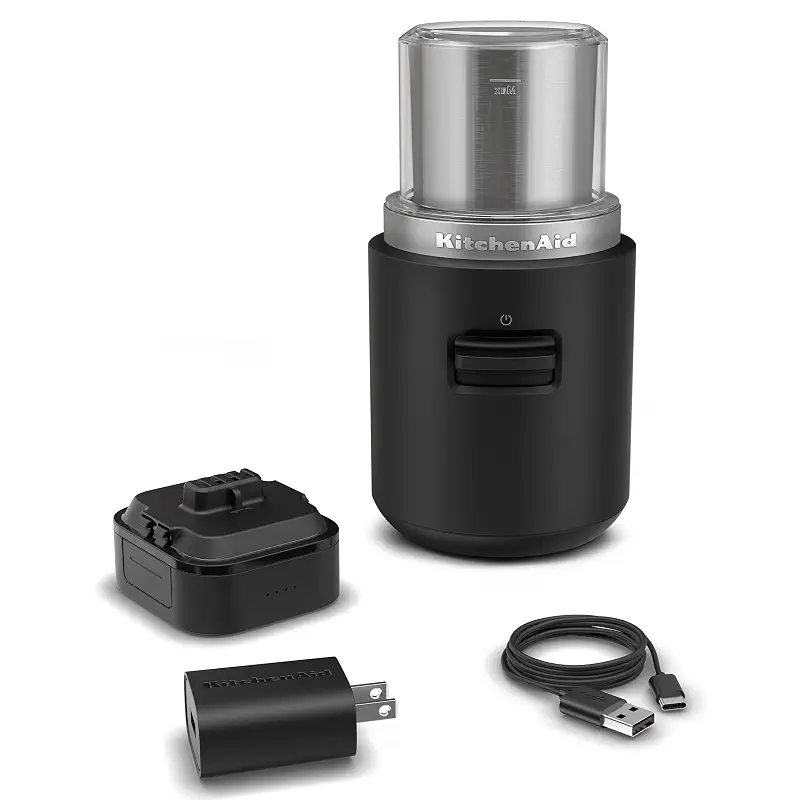 KitchenAid Go™ Cordless Blade Grinder - battery included, KBGR111, Black Matte