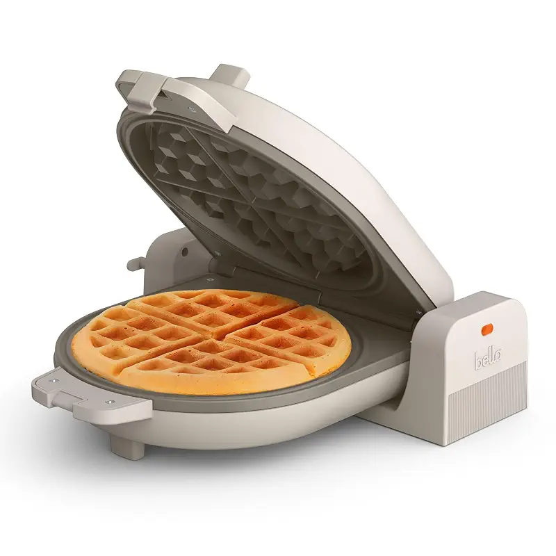 bella Fits-Anywhere™ Flip-n-Store Non-Toxic, Belgian Waffle Maker, Oatmilk