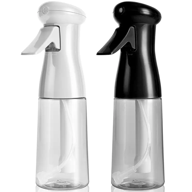 Bealee Spray Bottle for Hair, Continuous Mister, Fine Mist, 2 Pack, 6.8 Oz | Ultra-Fine Mist, Continuous Spray, Leak-proof Misting for Hairstyling, Barbers, Salons, Essential Oil, Cleaning, Planting