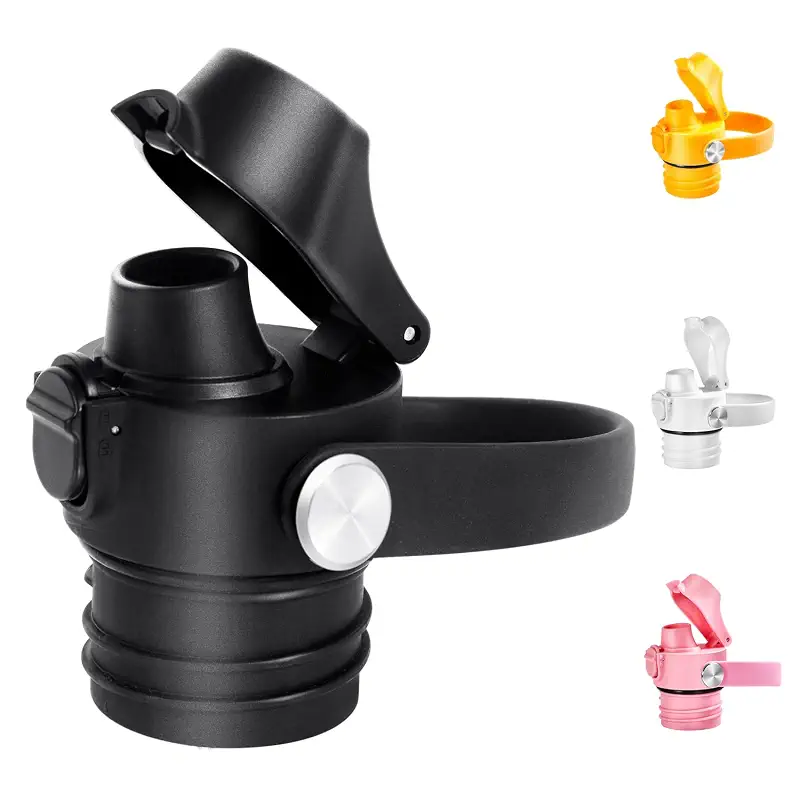 EIPOSAU Auto Flip Lid for Hydro Flask Standard Mouth Bottle, Spout lid for HydroFlask Narrow Mouth Bottle, Replacement Lid with Button Lock