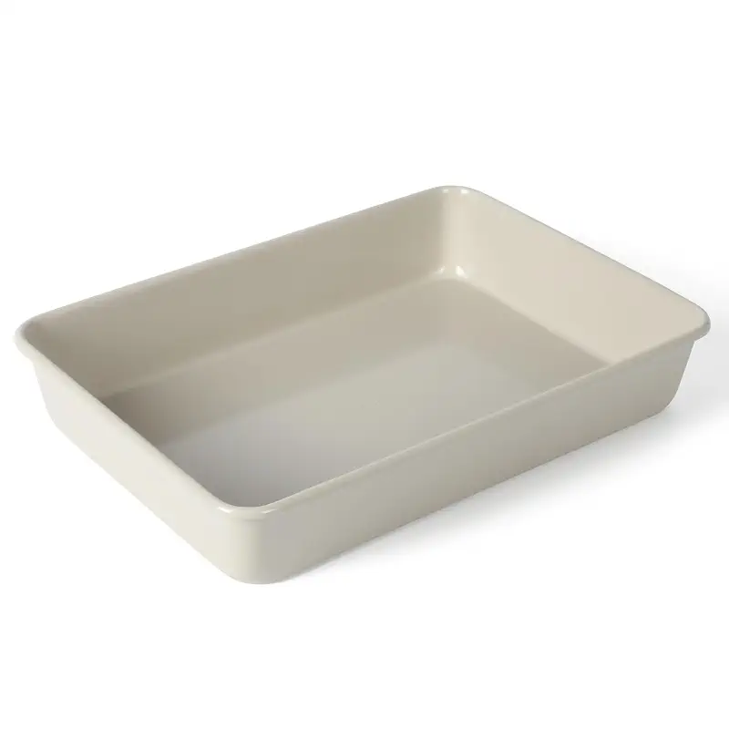 Martha Stewart Gallen 13 x 9 Inch Rectangular Nonstick Carbon Steel Cake and Baking Pan – Cool Grey, Durable Bakeware for Even Cooking and Easy Release