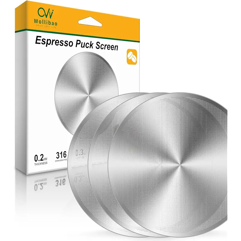 Espresso Puck Screen for Ninja Cafe Luxe Breville Espresso Machine, 53.3mm | 316 Stainless Steel, 0.2mm Ultra-Thin, 3 Pack