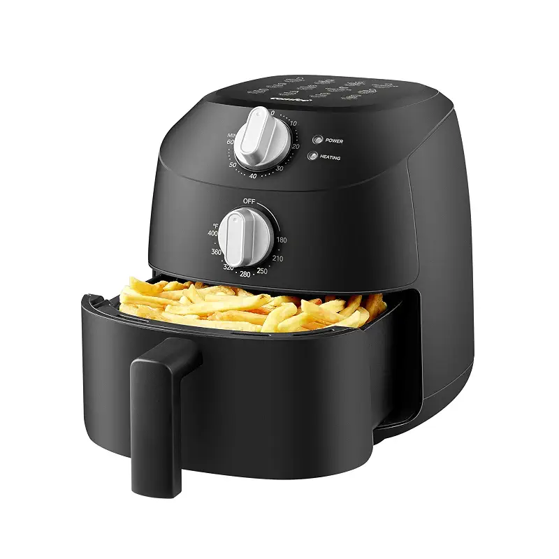 COMFEE' Compact 2.1-Quart Mini Air Fryer for Small Kitchens, Black