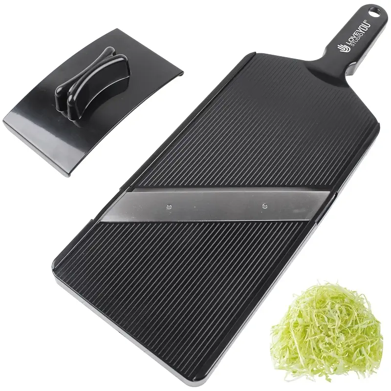 Cabbage Slicer Ultra-Thin 0.04 in Julienne Cutter for Sauerkraut & Coleslaw | 0.04 in Ultra-Thin Blade, Japanese Stainless Steel, Stable Non-Slip Base, Foldable, Easy to Clean