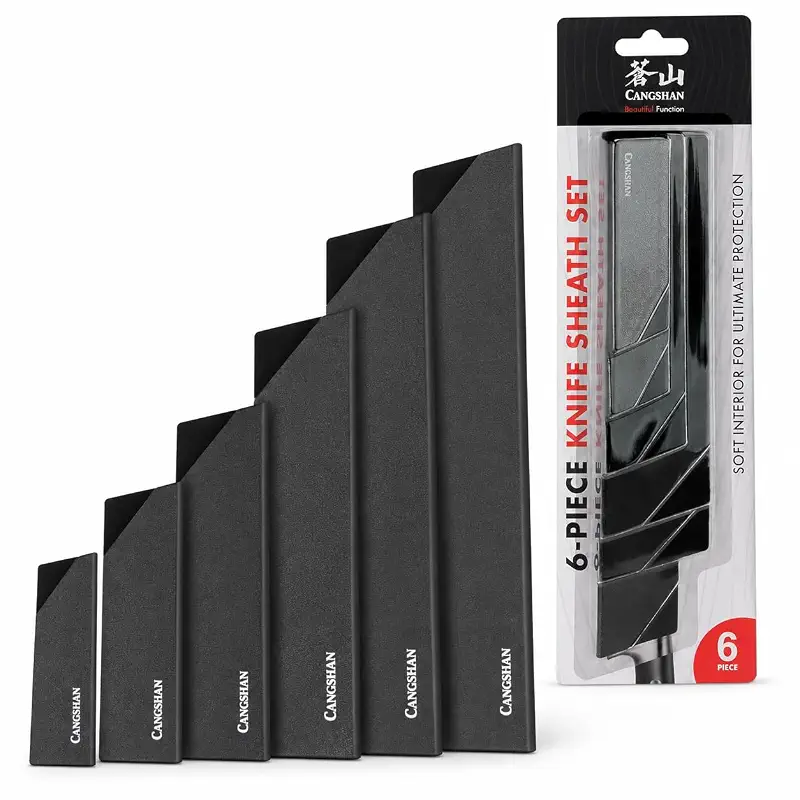 Cangshan 6-Piece Knife Edge Guard Set, 503633, Black