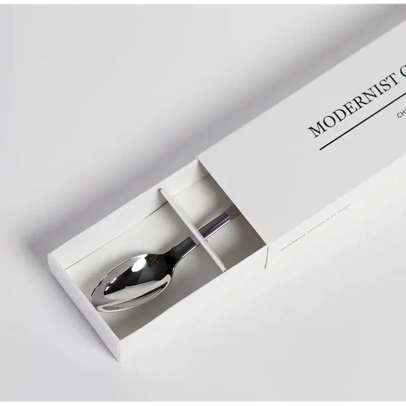 Quenelle Spoon - Stainless Steel Plating Spoon, 9.25 inches