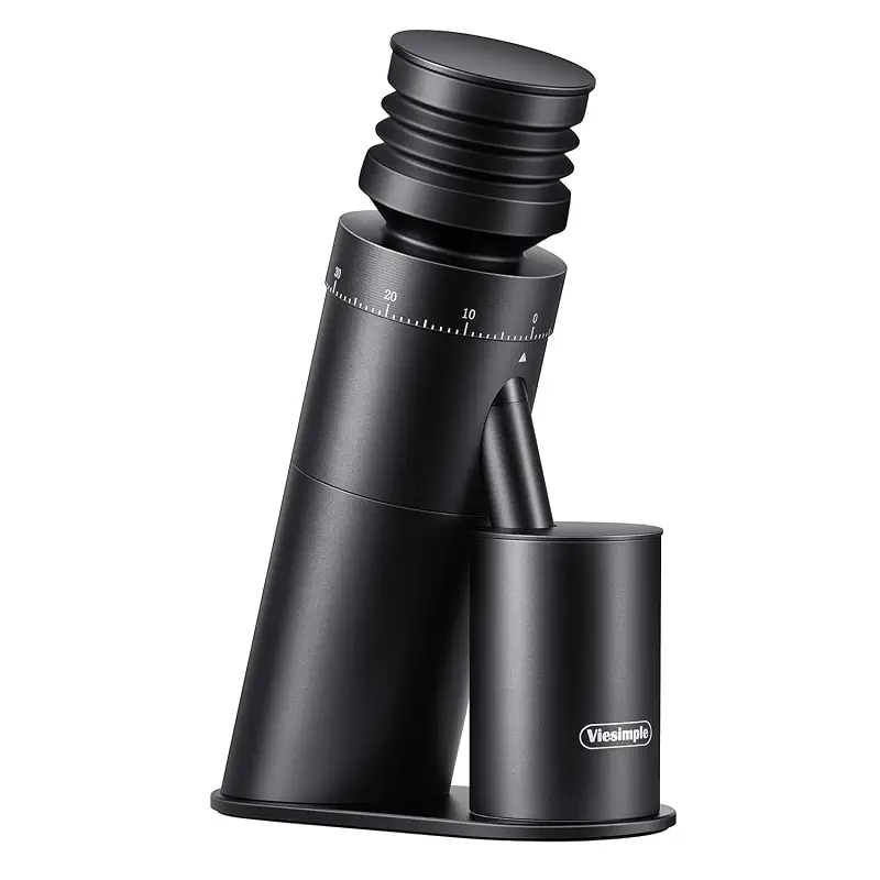 Gen 4 Electric Burr Coffee Grinder, Single Dose, Espresso, Black | Magnetic dosing cup, anti-static design and compact quiet workflow help keep daily home brewing cleaner and more consistent.