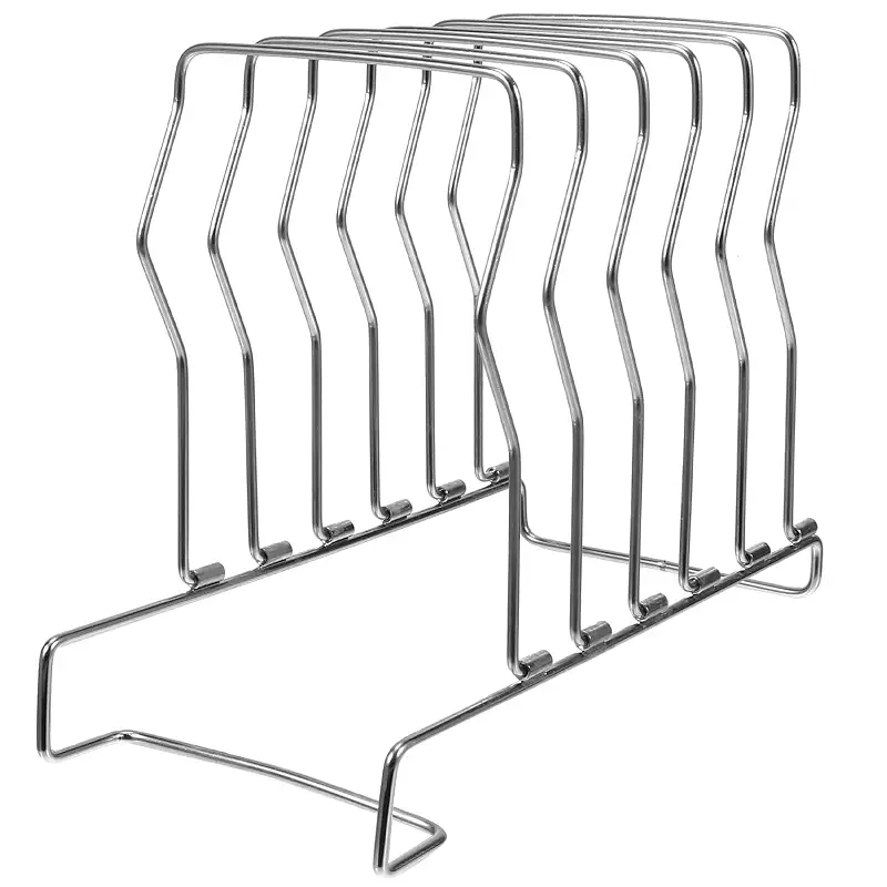 Garneck Beef Sous Vide Rack with 6 Dividers Stainless Steel Steak Cooling Racks Beef Cuts Display Holder Food Grilling Bbq Accessories
