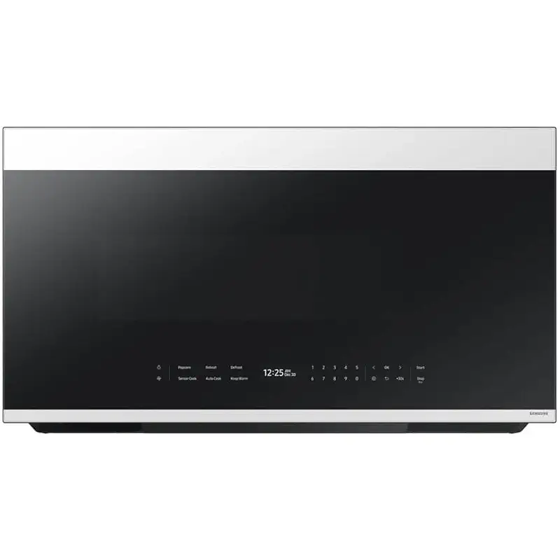 Samsung ME21DB670012 2.1 Cu. Ft. White Glass Over-the-Range Microwave