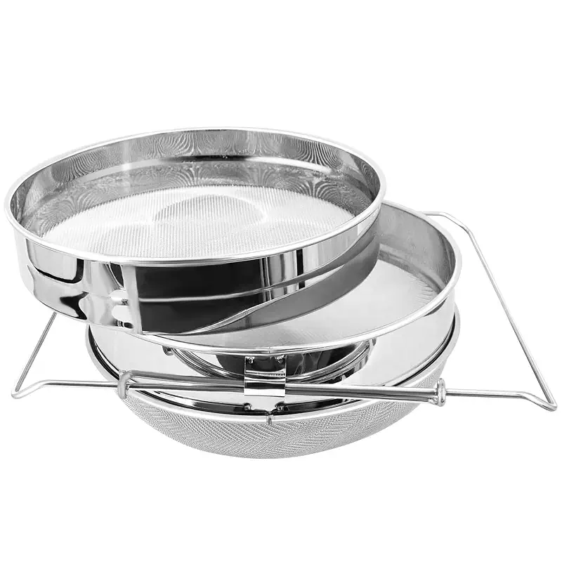 Stainless Steel Honey Strainer, Double Sieve Honey Filter, Honey Extractor Equipment for 5 Gallon Bucket Honey,Beekeeping Equipment Tools