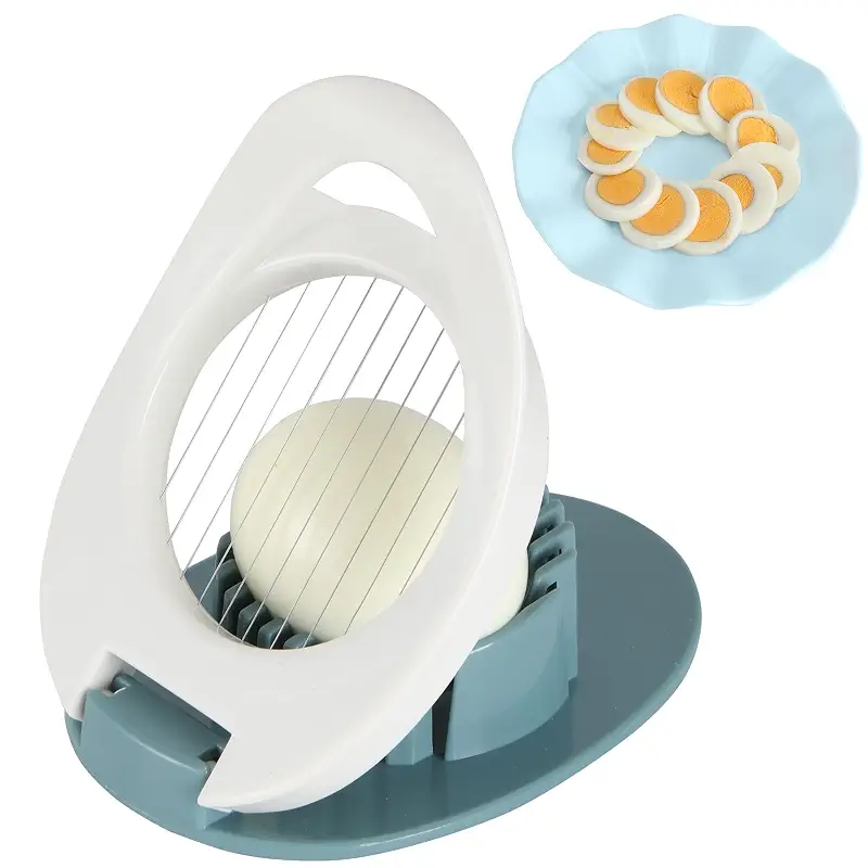 Egg Slicer for Hard Boiled Eggs, Stainless Steel Wire Cutter | Heavy-Duty Dicer for Uniform Chopping, Suitable for Strawberries, Kiwis, Soft Fruits & Egg Salads, Easy-to-Clean