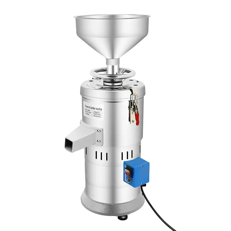 Peanut Butter Maker Machine, 1100W Nut Butter Machine Electric Grain Grinder with 3.94"Emery Wheel Sesame Sauce Grinder Home/Commercial for Groundnut Almond Cashew Nut and Sesame 2850 r/min Speed