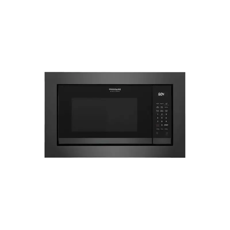 24 in. 2.2 cu ft Electric Built-in Microwave in Black Stainless Steel with Sensor Cook