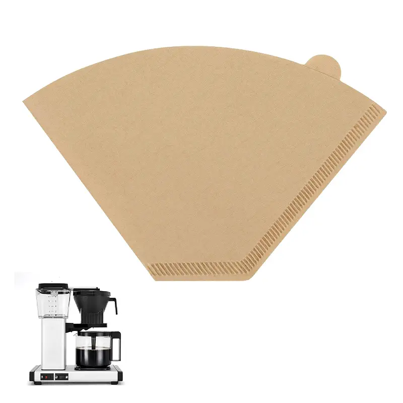 100 Pcs Coffee Filters #4 for Technivorm Moccamaster Coffee Maker 8-10 Cup | Cone Coffee Filters for Moccamaster KBT KBGV KB, Chlorine-Free Unbleached Coffee Filters, Fine Coffee Ground Filtration