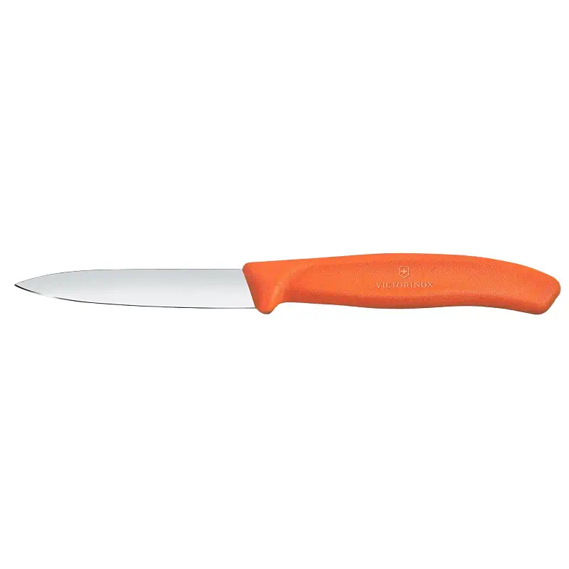Victorinox Swiss Classic 3.25 Inch Straight Edge Spear Point Paring Knife - Orange