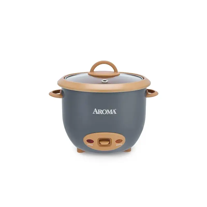 AROMA® 6-Cup (Cooked) One-Touch Pot Style Rice Cooker with CoreCoat™ PFAS-Free Nonstick Ceramic Surface (1.5 Quarts)