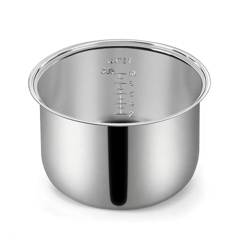 Ingpro Original Stainless Steel Rice Cooker Inner Pot for 10 Cup Rice Cooker, Original Manufacture Part (10 Cup)