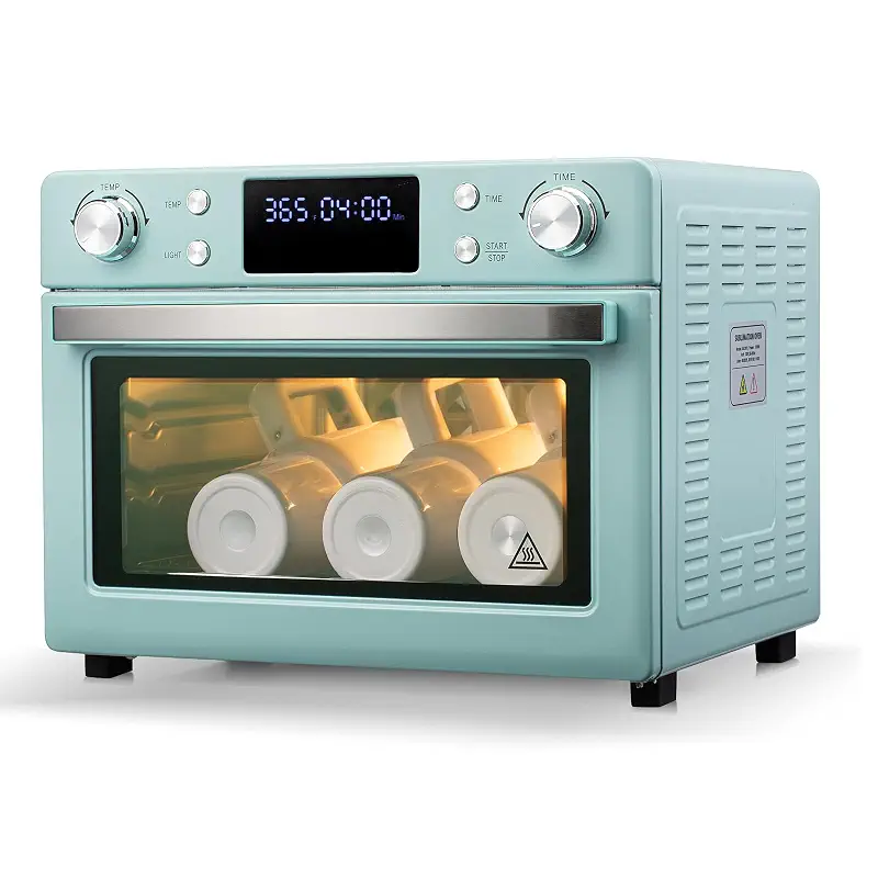 Sublimation Oven Machine 25L 110V 1700W Blue with Digital Display, Large Capacity Convection Oven with LED Light for Sublimation Blanks Tumblers Mugs Cups Bottles Bulk Transfer with Glove