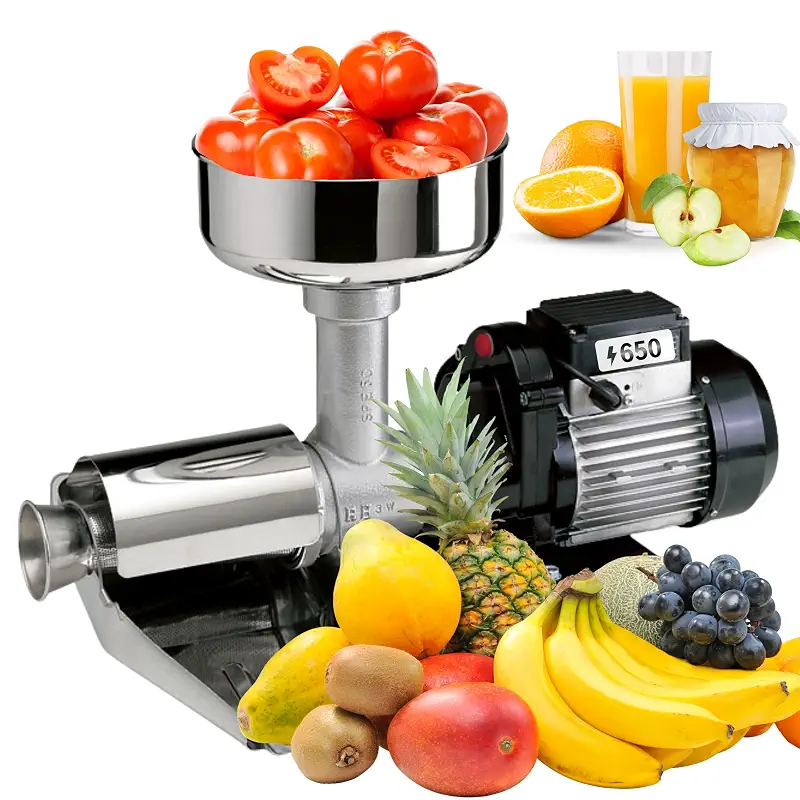 Reber Electric Tomato Strainer N.5 650W for Tomato Sauce and Preserves | for Jams and Fruit Juices - Output up to 772 lbs/h - Stainless Steel Accessories – Induction Motor – Made in Italy
