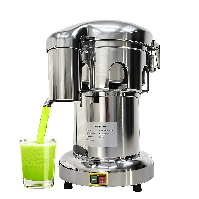 Commercial Juicer Machines Vegetable and Fruit, Auto Juice & Residue Separated, Heavy Duty Juice Press with Push Rod, Stainless Steel Fruit Juicer, 661.4-1322.8 lbs/Hr Capacity