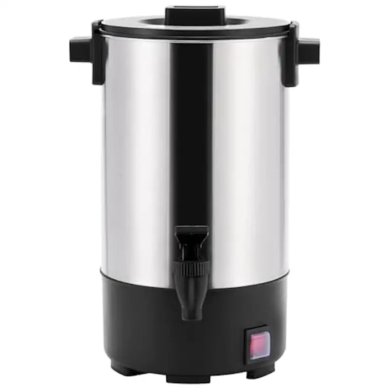 SYBO SR-CP Commercial Grade Stainless Steel Percolate Coffee Maker Hot Water Urn for Catering, 30-Cup, 4.5L, Metallic