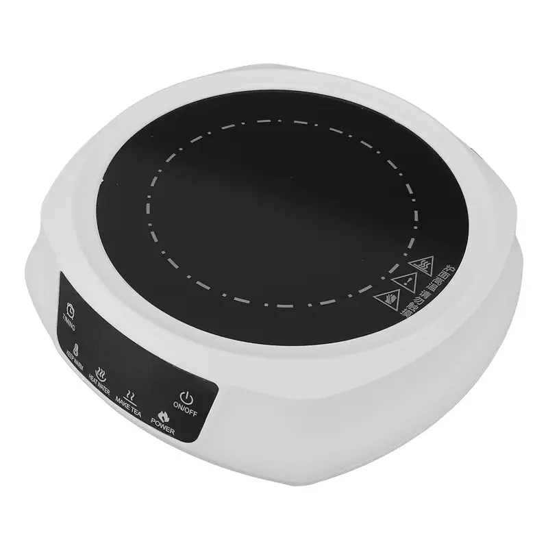 Electric Mini Stove, Portable 800W Hot Plate Electric Ceramic Stove for Boiling Water Making Tea Coffee (White)
