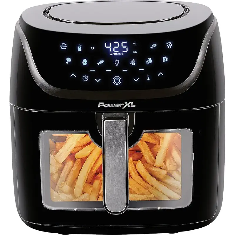 POWERXL Vortex PRO Black 8 QT PROGRAMMABLE Digital AIR Fryer