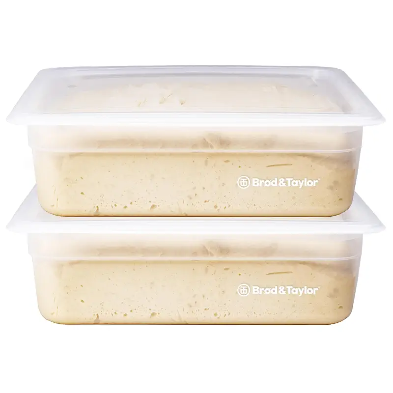 Brod & Taylor Proofing Container (2 Pack) With 6L Capacity, Fits Up to 3000 Grams of Dough – Dough Rising Box for Bread, Sourdough & Pizza (Dishwasher Safe, BPA-Free)