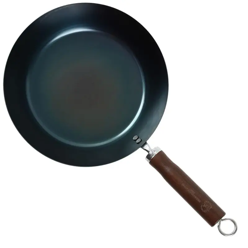 Crafted in Japan. Trusted by Chefs. Japanese Carbon Steel Frying Pan – Precision-Formed, Pre-Seasoned & Lightweight, Chef-Designed for High-Heat Control (10.2 inches)