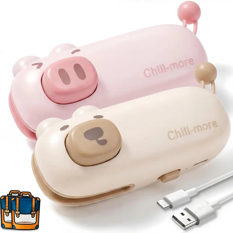 Mini Rechargeable Bag Sealer with Magnet,Heat Sealers for Chip Snack