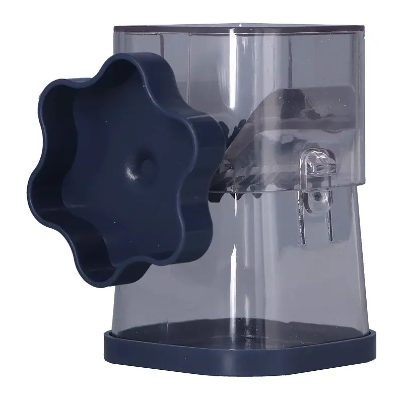 Manual Hand Crank Nut Chopper for Almonds Walnuts Pecans Compact Dishwasher Safe Kitchen Grinder with Non Slip Base Easy Cutting Action