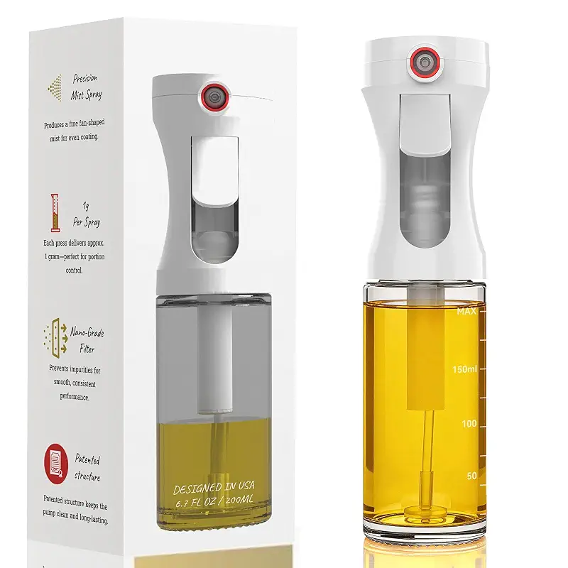 Olive Oil Sprayer for Cooking,Glass Oil Sprayer Mister Spray Bottle, 1g Per Press Oil Spritzer, Olive Oil Spray Bottle Dispenser for Air Fryer, Salad, Grilling, Kitchen Gadgets Essentials Tools
