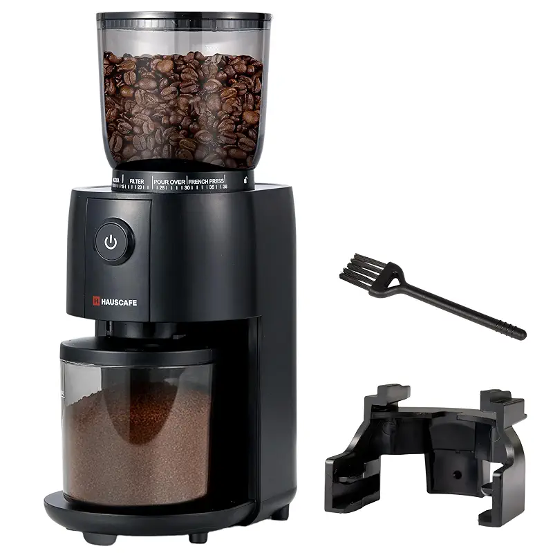 Coffee Grinder, Electric Burr Coffee Grinder with 38 Grind Settings for Espresso, Pour Over & French Press, Conical Burr Coffee Bean Grinder, One-Touch Operation, Easy Clean, Black